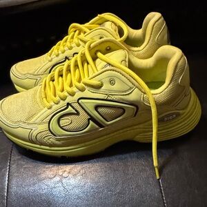Unisex Dior Vibrant Yellow Shoes